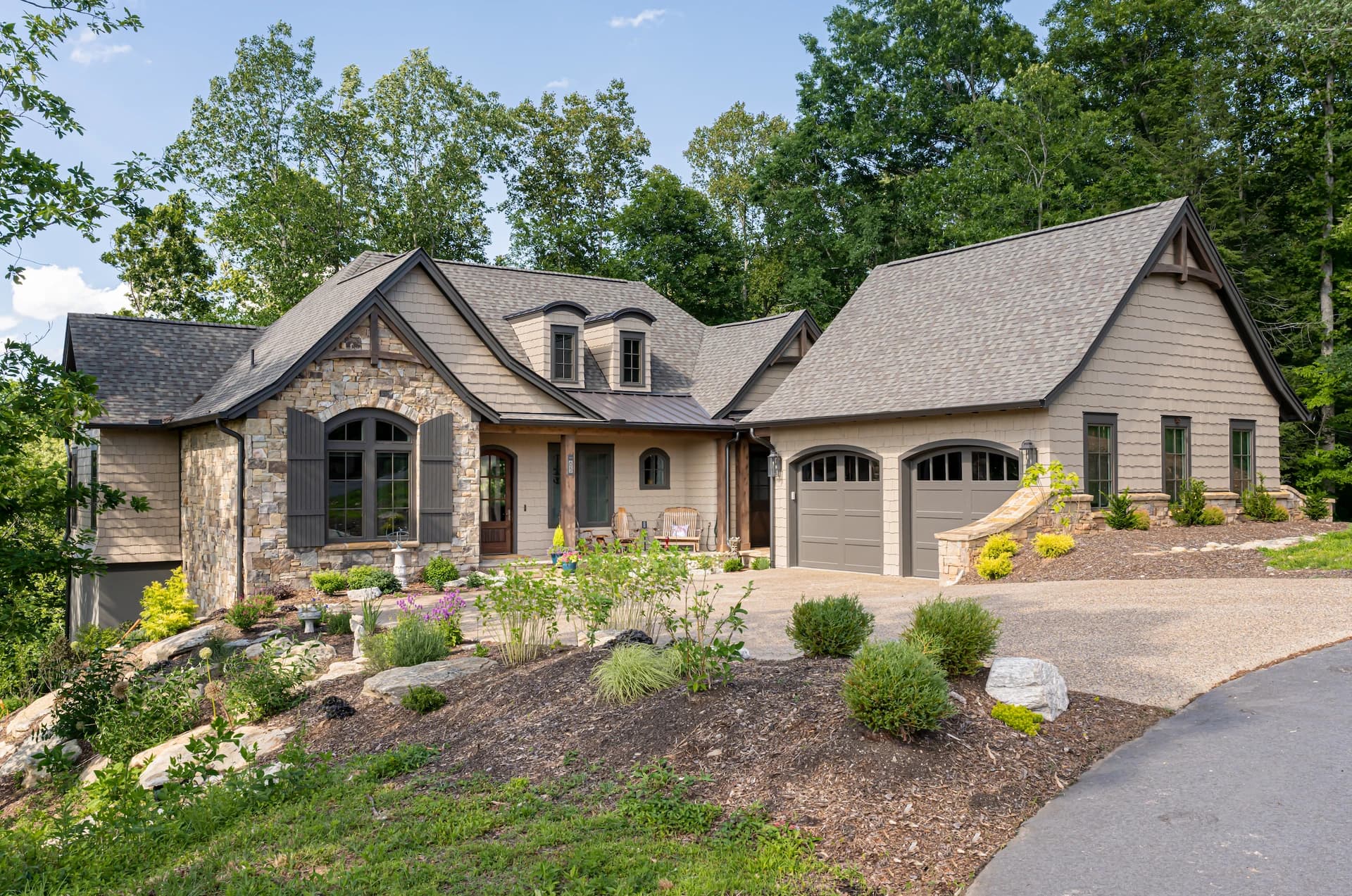 A beautiful Carolinas home surrounded by mature trees